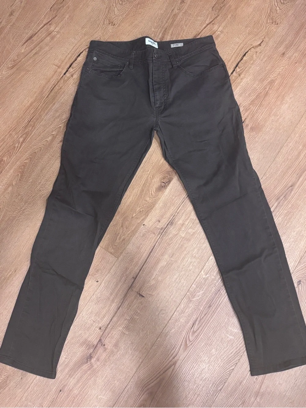 Men's Goodfellow Slim Straight Jeans in Dark Brown